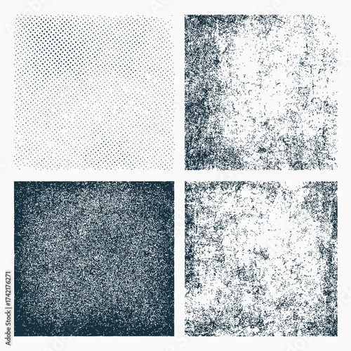 Vintage Halftone and Grunge Texture Overlay Set for Designers, Old Paper and Rough Surface Textures – Editable Vector Grunge Se,t High-Quality Grunge Texture Bundle for Photoshop and Illustrator