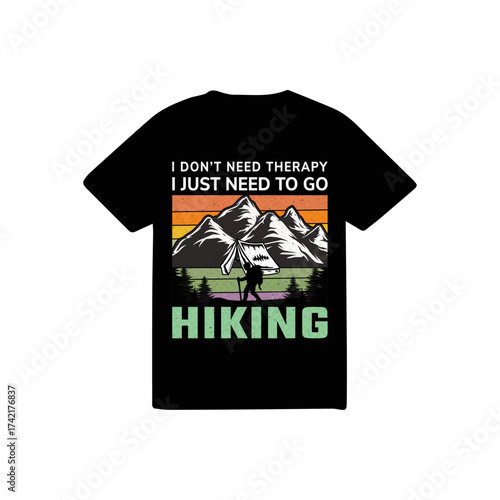 Hiking t-shirt design logo design.