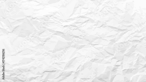 White clean crumpled paper