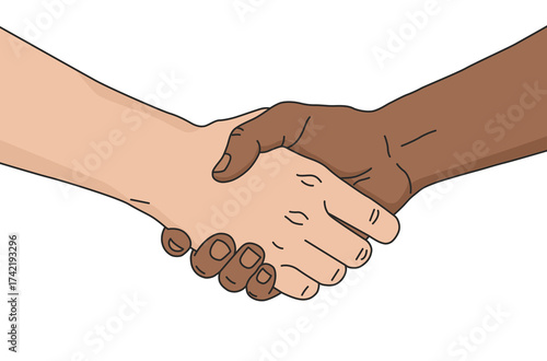 Handshake Isolated on Transparent Background – Business Agreement, Unity, Teamwork and Cooperation Symbol PNG Illustration