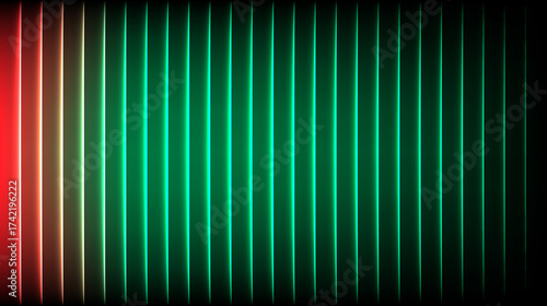 Glass gradient red green gradient neon lines abstract background wallpaper