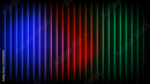 Glass gradient abstract colorful vertical lines background wallpaper design
