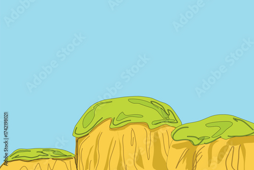 hill mound illustration with copy space.eps