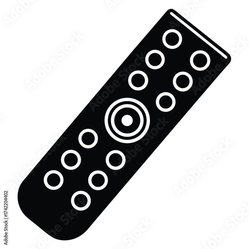 remote control Silhouette Icon Vector Art