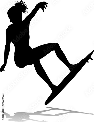 Woman Surfer Surfboard Fema...