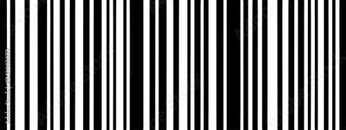 Abstract pattern of thin vertical black and white stripes resembling a barcode vector