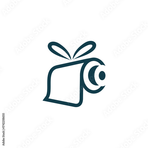 reel gift vector