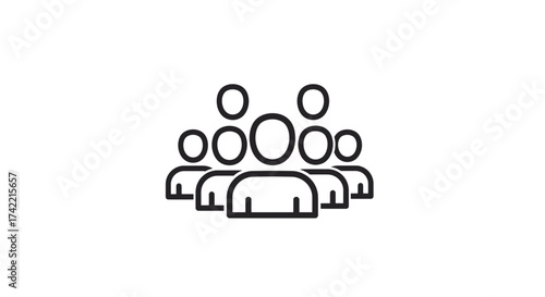 Group of people icon representing team community users.