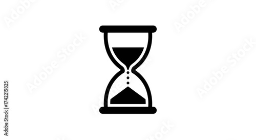 Hourglass icon representing time passing and countdown concept.