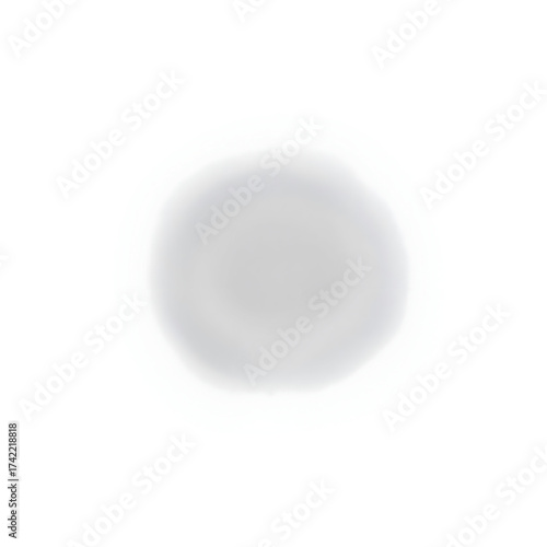 Abstract white shape with gradient