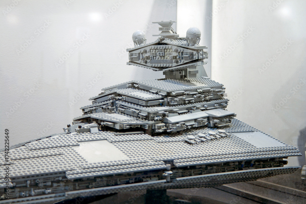 Fototapeta premium Detailed LEGO Star Destroyer Model