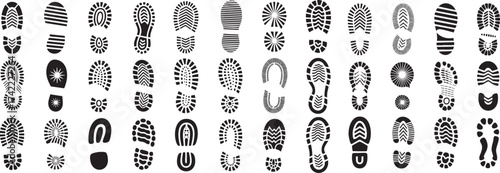 Diverse footprints vector pattern for stylish textile and background use