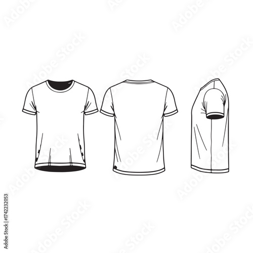 T-shirt illustration (white  side)