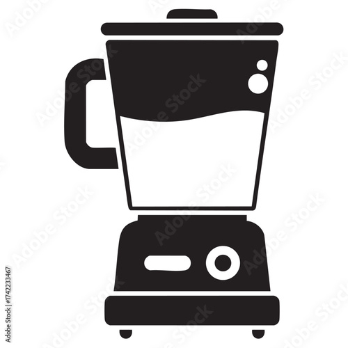 Electric blender mixing food icon simple style
