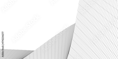 Abstract modern building. Architectural background