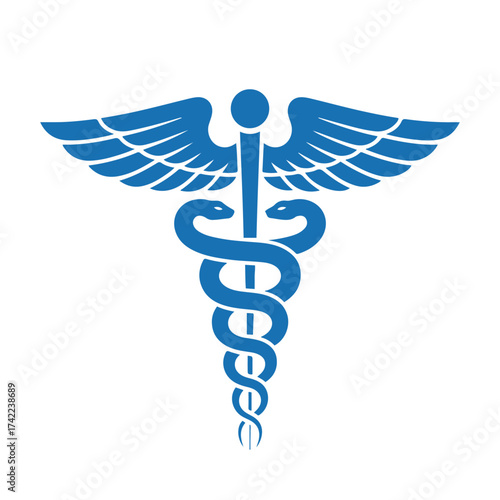 caduceus medical icon health care symbol