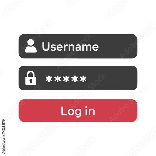 login and register page ui design vector