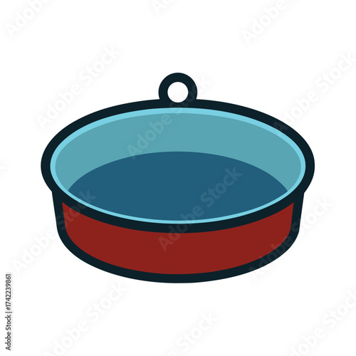 illustration of a cake pan