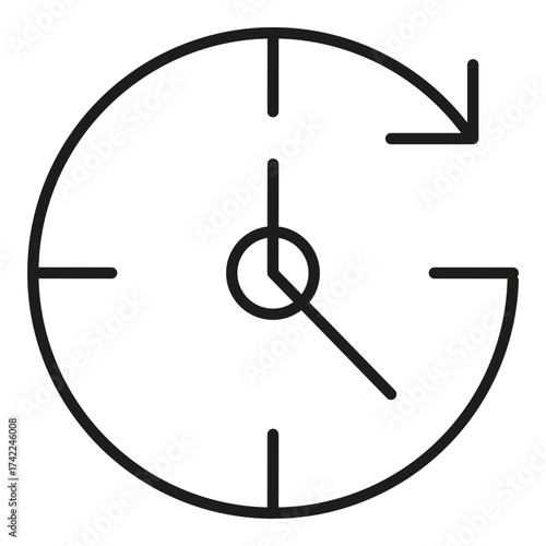 Time-bound vector icon