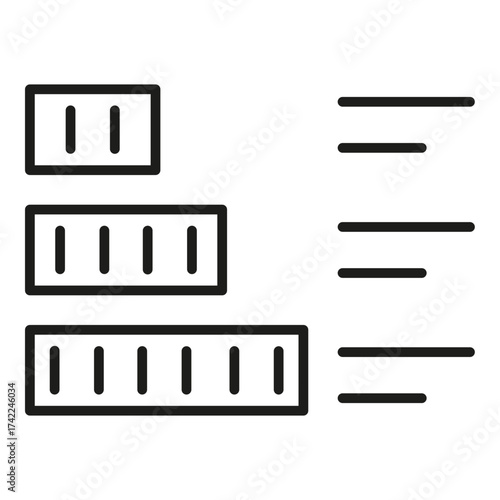 set in order vector  icon