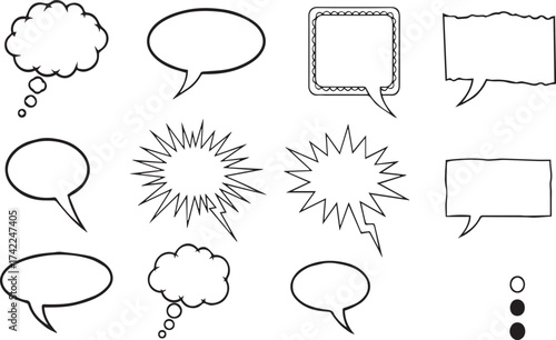 Diverse Dialogue: An array of speech bubbles of various shapes and sizes floats across the screen, each offering a unique avenue for expressing thoughts, ideas, and conversations.