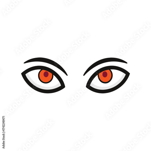 Wallpaper Mural vector illustration of eye Torontodigital.ca