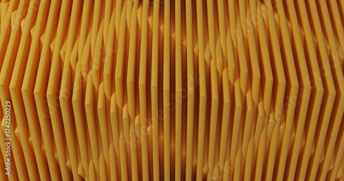 Abstract 3d rendering illustration of chaotic solid surface stripe Layers background pattern
