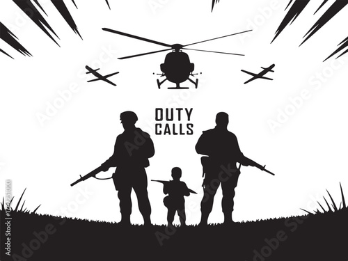 Soldiers answer duty's call with air support overhead
