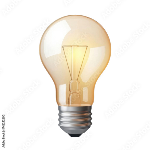 AI Image a luminous bulb radiates a gentle glow against a stark black background emanating warmth