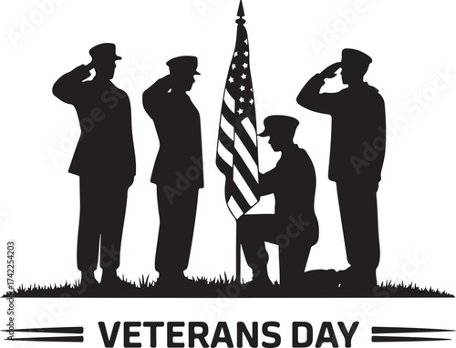 Veterans honored with flag salute