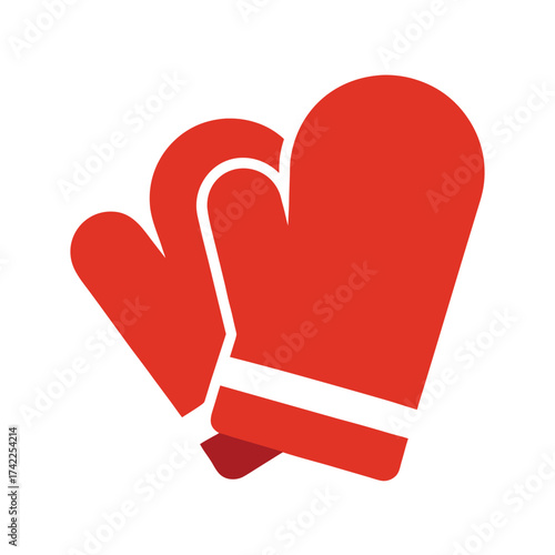 oven mitts on white