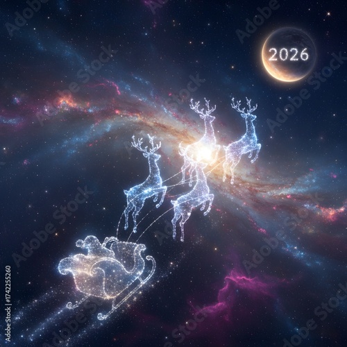 Cosmic Santa: New Year 2026 Journey Through the Galaxy