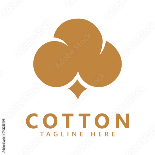 Cotton logo vector template design