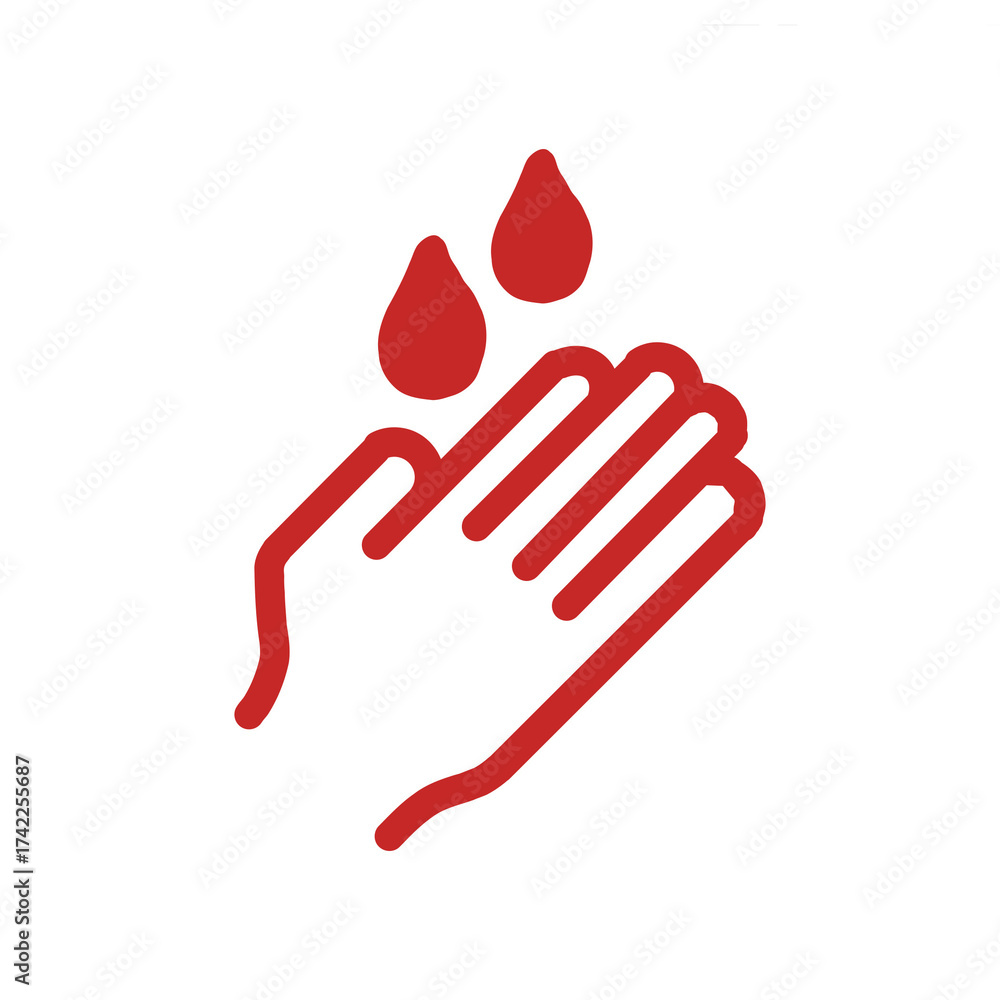 Obraz premium 手洗いアイコン / Hand Washing Icon 