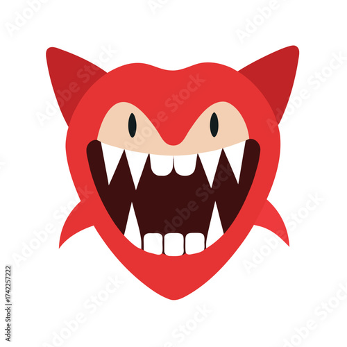 Wallpaper Mural vector illustration of a cartoon red cat Torontodigital.ca