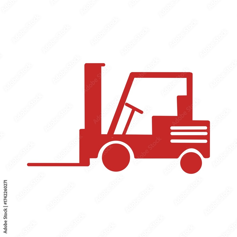 Naklejka premium Forklift Icon／フォークリフトのアイコン カテゴリー グラフィック素材