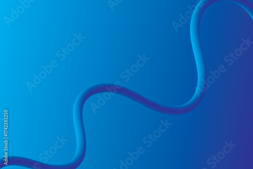 Abstract Gradient Blue Wavy Line | Modern Background Design for Presentations, Websites, and Graphic Design