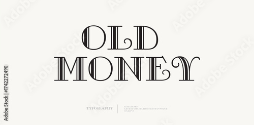Luxury minimal font alphabet logo. Typography beautiful fashion elegant classic letters serif italic fonts decorative wedding vintage blossom logos. vector illustration