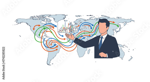 Business presentation of global climate change and its impact on the world.