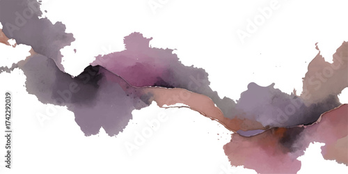 Abstract grunge art of a cracked red paint texture on a white wall in the shape of a European country map