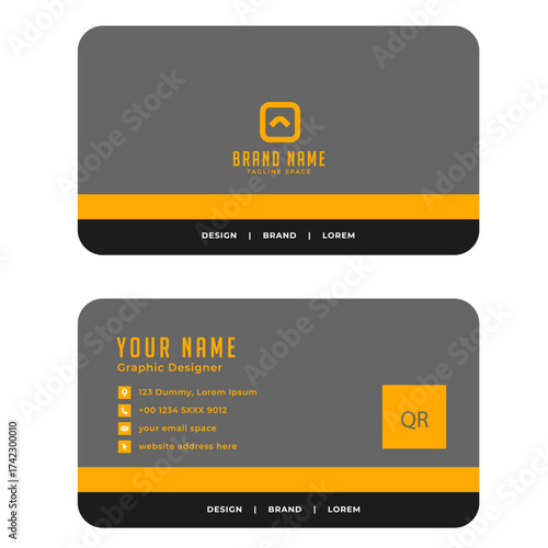 modern style corporate visiting card