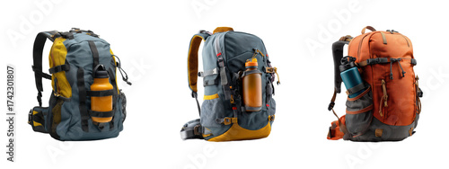 Adventure gear hiking backpacks product showcase