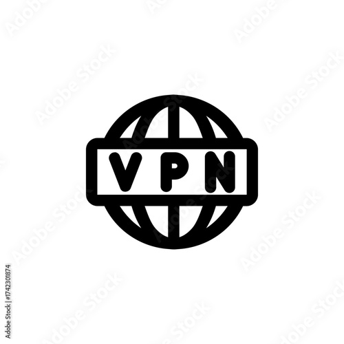 VPN Icon for Security and Private Network