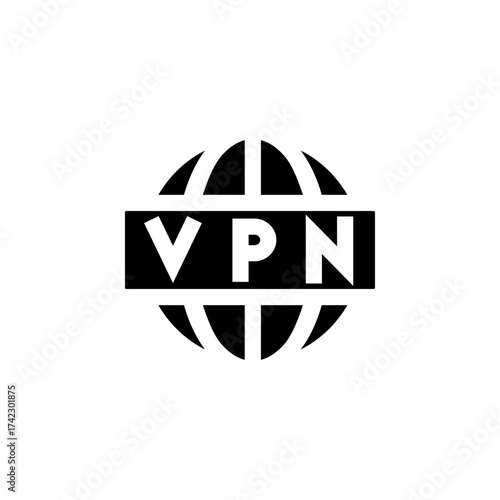 VPN Icon for Security and Private Network
