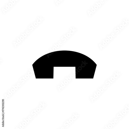 Call End Icon for Communication and Hang Up