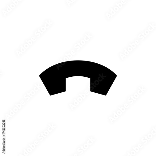 Call End Icon for Communication and Hang Up
