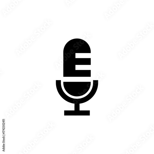 Microphone Icon for Audio and Recording