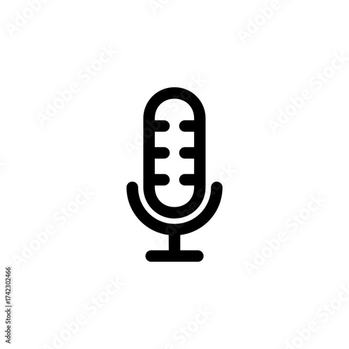 Microphone Icon for Audio and Recording