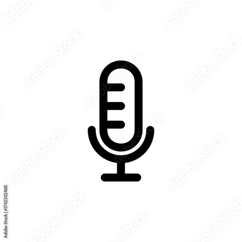 Microphone Icon for Audio and Recording