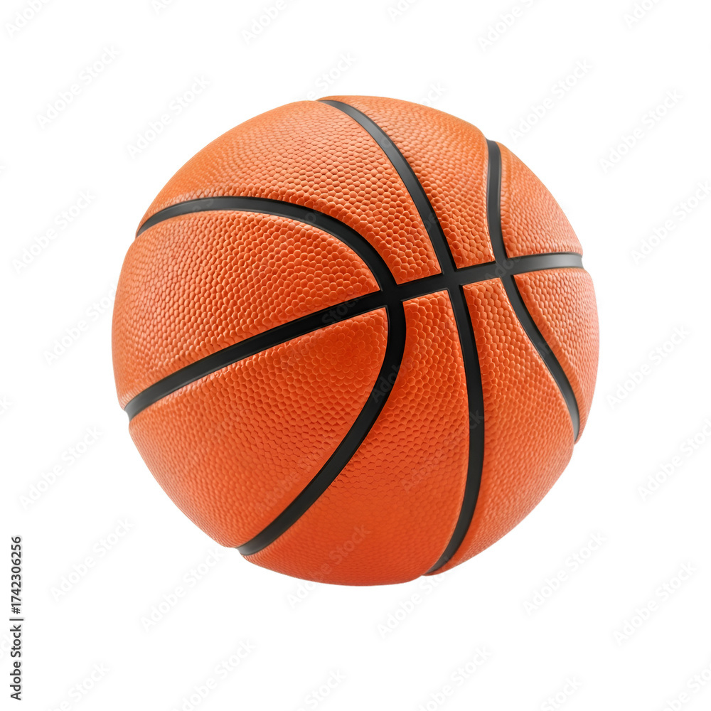 Fototapeta premium A basketball isolated on transparent background